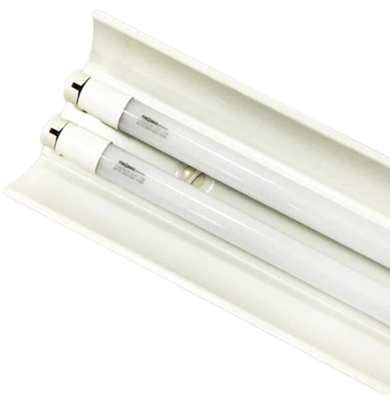 Double Open Channel T8 Tube Light With Reflector