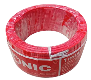 PVC Insulated Single Core Electrical Cable - Red (90 Meters)