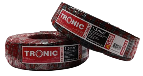 Tronic Electrical Cable 1.5mm 4 Core Flexible Black