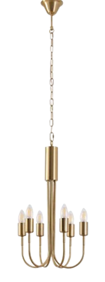 Iron Wall Lamp Bronze 6XE27 BR