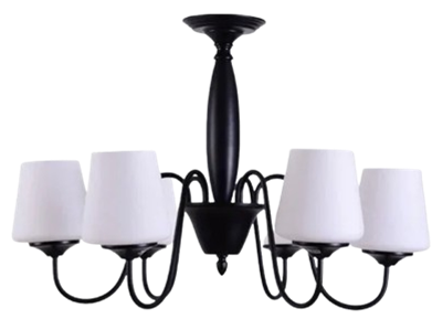 Antique 6-Arm Hanging Light