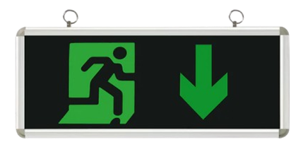 Exit Sign Emergency Double Sided IP20 1W